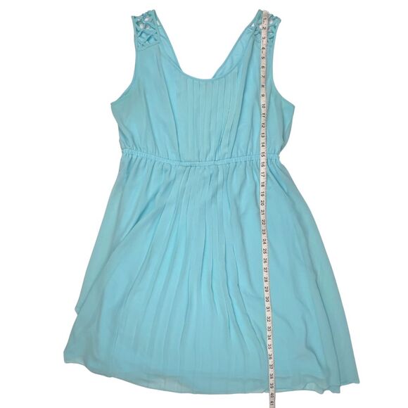 Torrid Dress Womens 2X Blue Pleased A Line Apron Empire Waist Fairy Pleated Garb - Picture 4 of 9